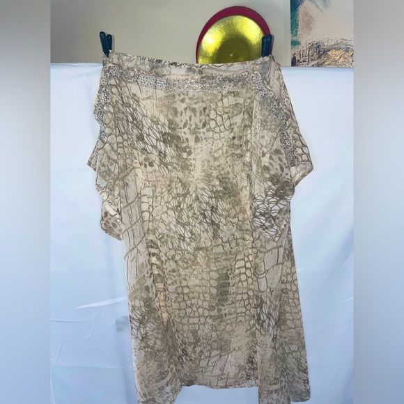 Women’s snake print with rhinestones Bathingsuit coverup - Picture 1 of 2